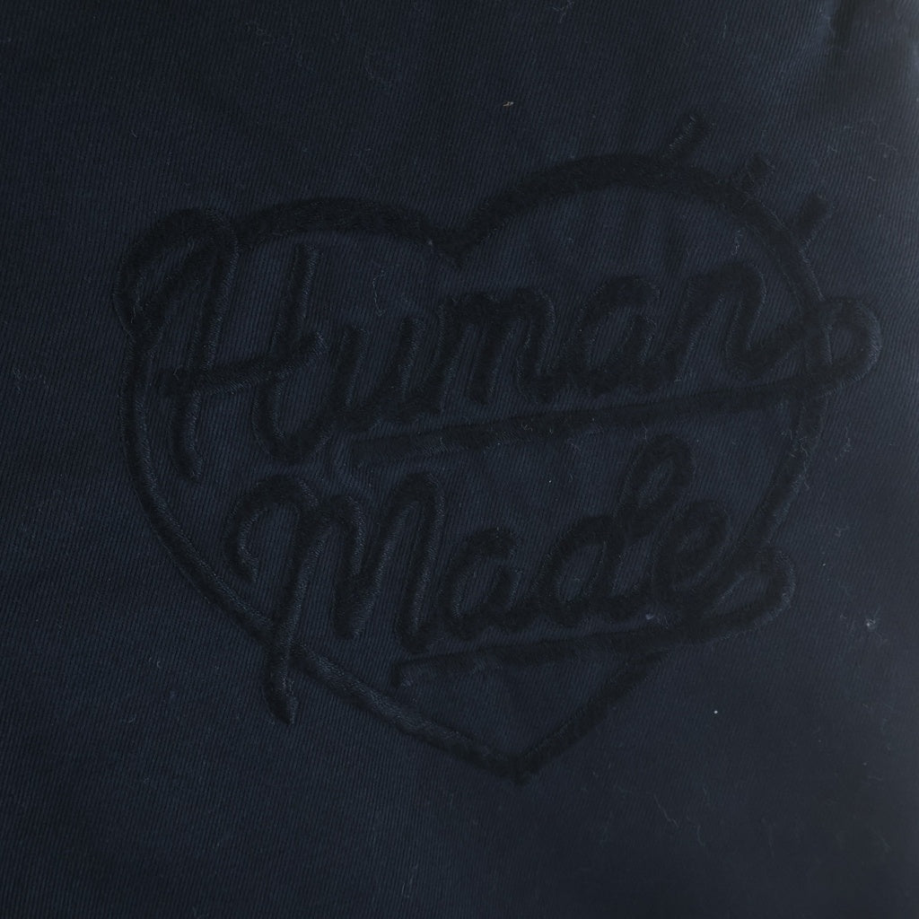 HUMAN MADE(ヒューマンメイド) ハートロゴエンブロイダリー ワーク コットン チノパンツ ネイビー HM28PT013