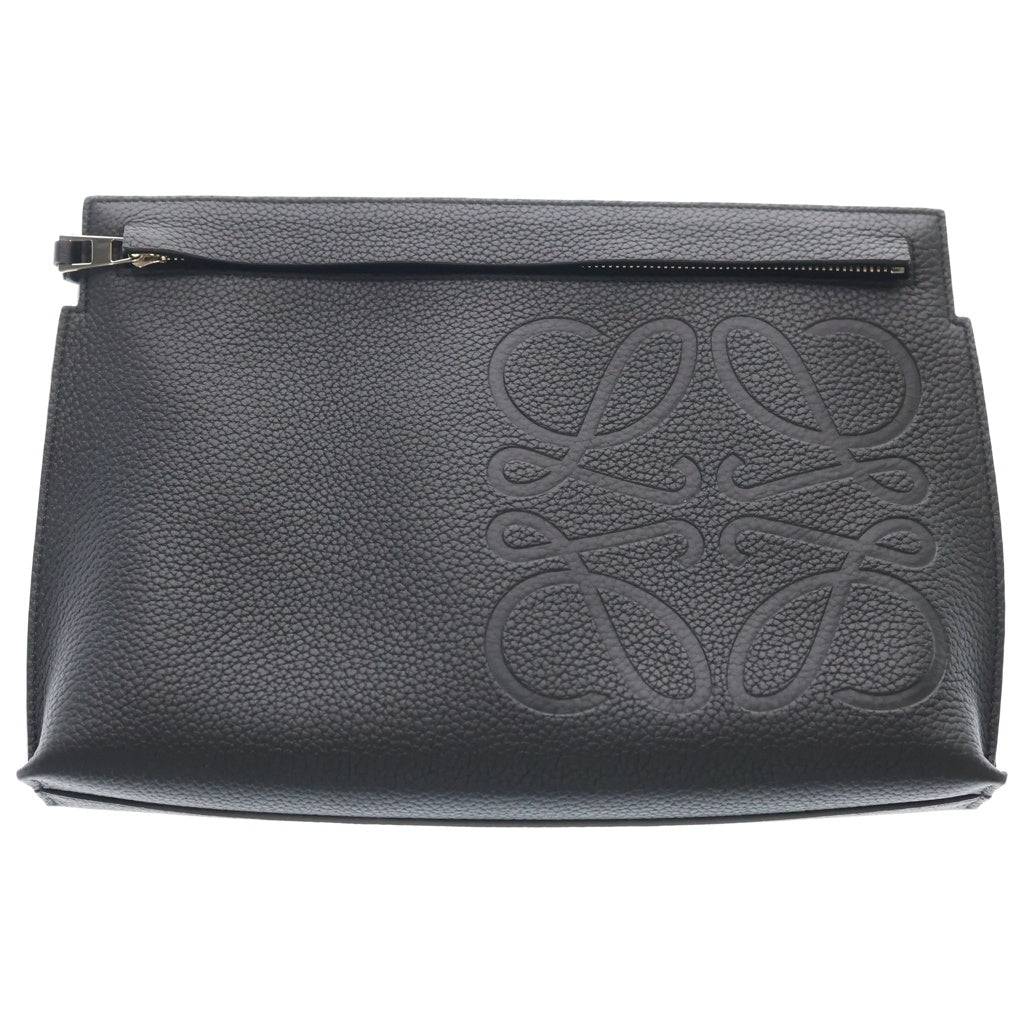 LOEWE(ロエベ) アナグラムロゴエンボス レザー Tポーチ クラッチバッグ ブラック C500W05X01 522319