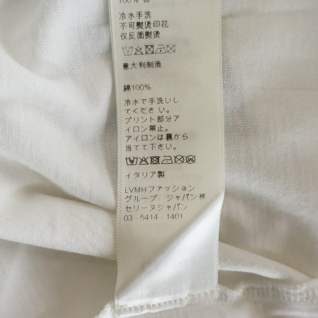 CELINE(セリーヌ) Classic T-Shirt クラシック フロントロゴプリント クルーネック半袖Tシャツ カットソー ホワイト 2X308916G