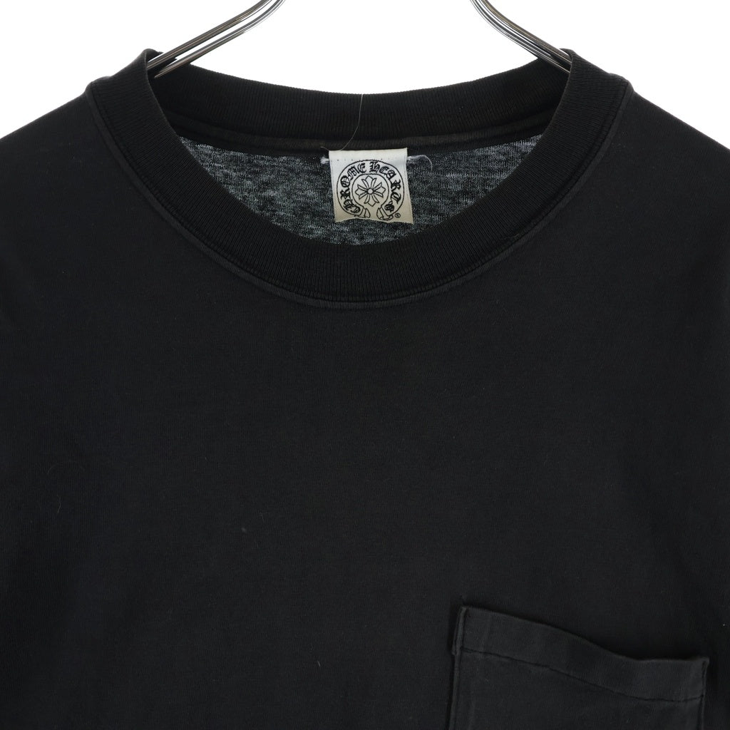 CHROME HEARTS(クロムハーツ) ×KYOSUKE HIMURO OLD L/S Tee 氷室京介 オールド バッグCHクロス アームロゴ ポケット ロングスリーブTシャツ 長袖カットソー ブラック