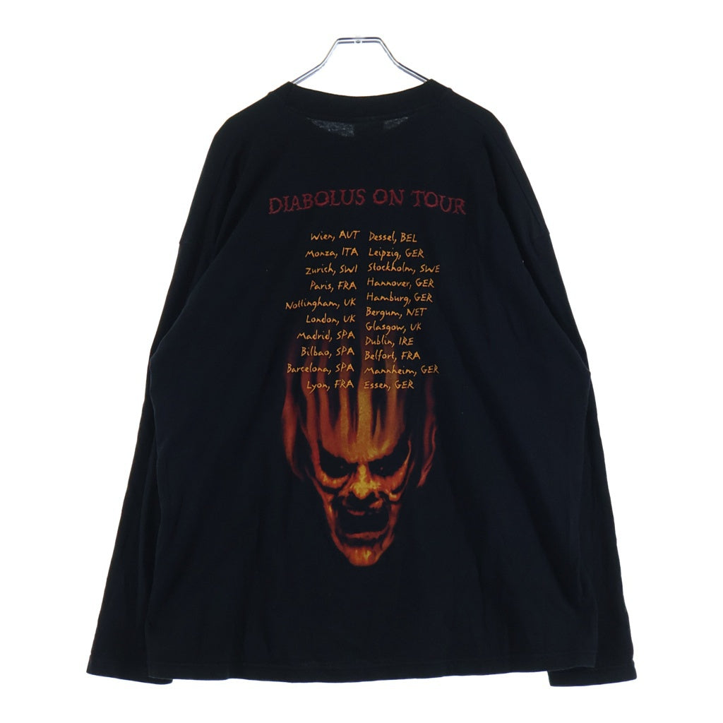 VINTAGE(ヴィンテージ) 90S VINTAGE SLAYER DIABOLUS ON TOUR SCREEN STAR ヴィンテージ スレイヤー ディアボラスオンツアー 両面プリント クルーネック 長袖Tシャツ カットソー