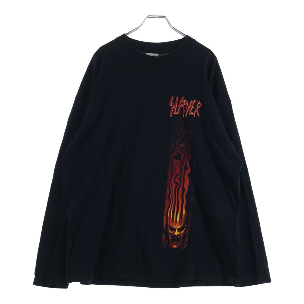 VINTAGE(ヴィンテージ) 90S VINTAGE SLAYER DIABOLUS ON TOUR SCREEN STAR ヴィンテージ スレイヤー ディアボラスオンツアー 両面プリント クルーネック 長袖Tシャツ カットソー