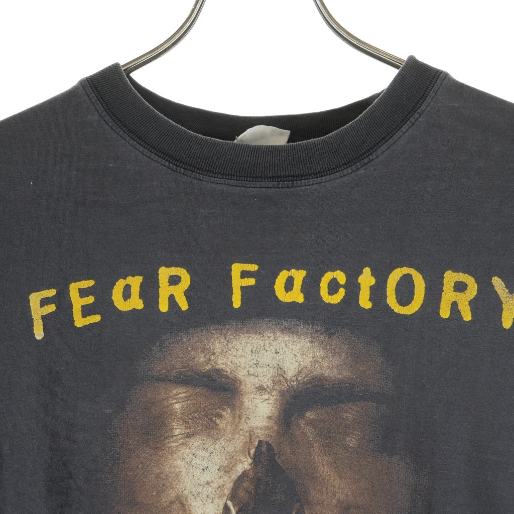 VINTAGE(ヴィンテージ) 90S FEAR FACTORY 1998 フィアファクトリー スマッシャーディヴァウアラー 両面プリント クルーネック 半袖Tシャツ カットソー ブラック