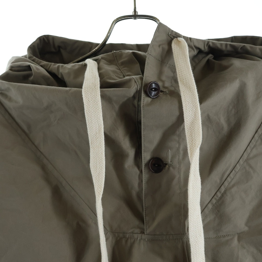 NO BRAND(ノーブランド) SOUMO ソウモ ANORAK OVER JACKET アノラック フーデッド オーバージャケット ブラウン 14-SJ-004