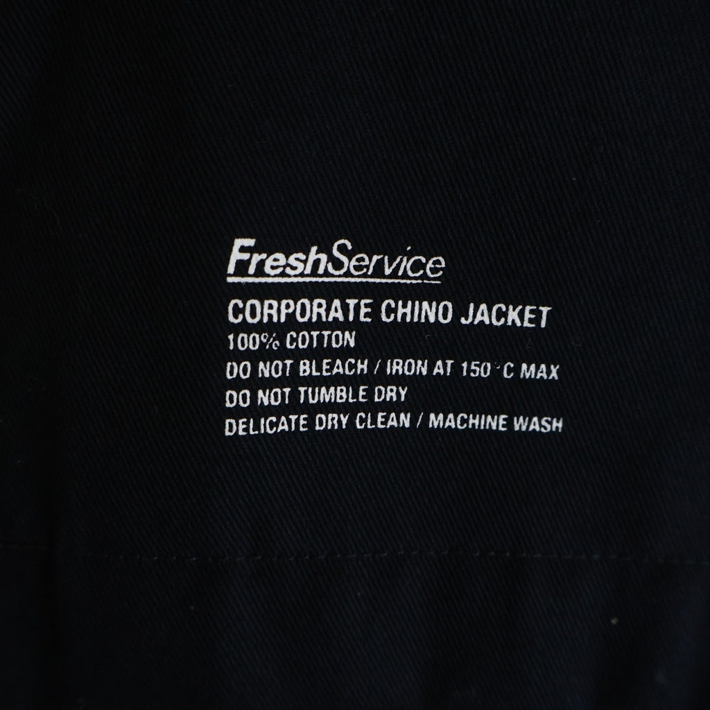 FreshService(フレッシュサービス) CORPORATE CHINO JACKET コーポレート テーラードチノジャケット ブラック FSW-23-CT_181
