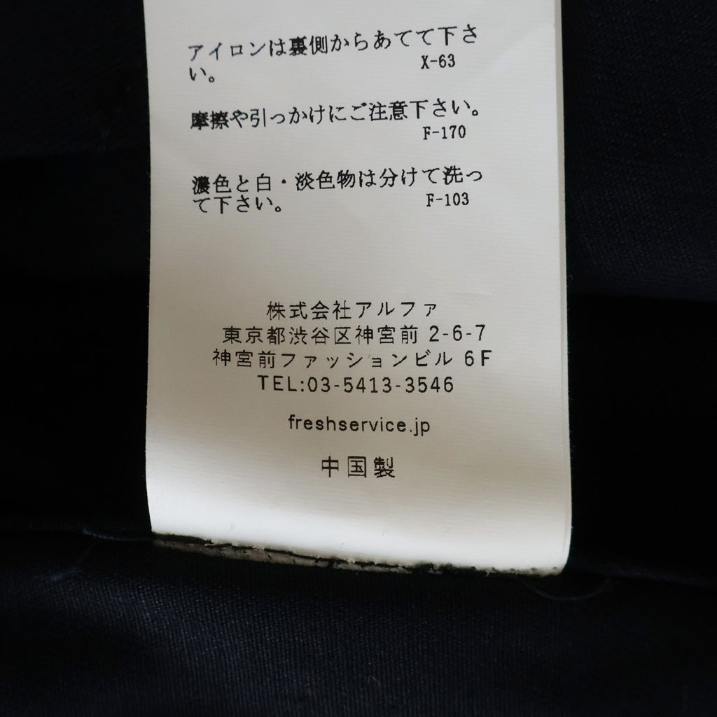 FreshService(フレッシュサービス) CORPORATE CHINO JACKET コーポレート テーラードチノジャケット ブラック FSW-23-CT_181