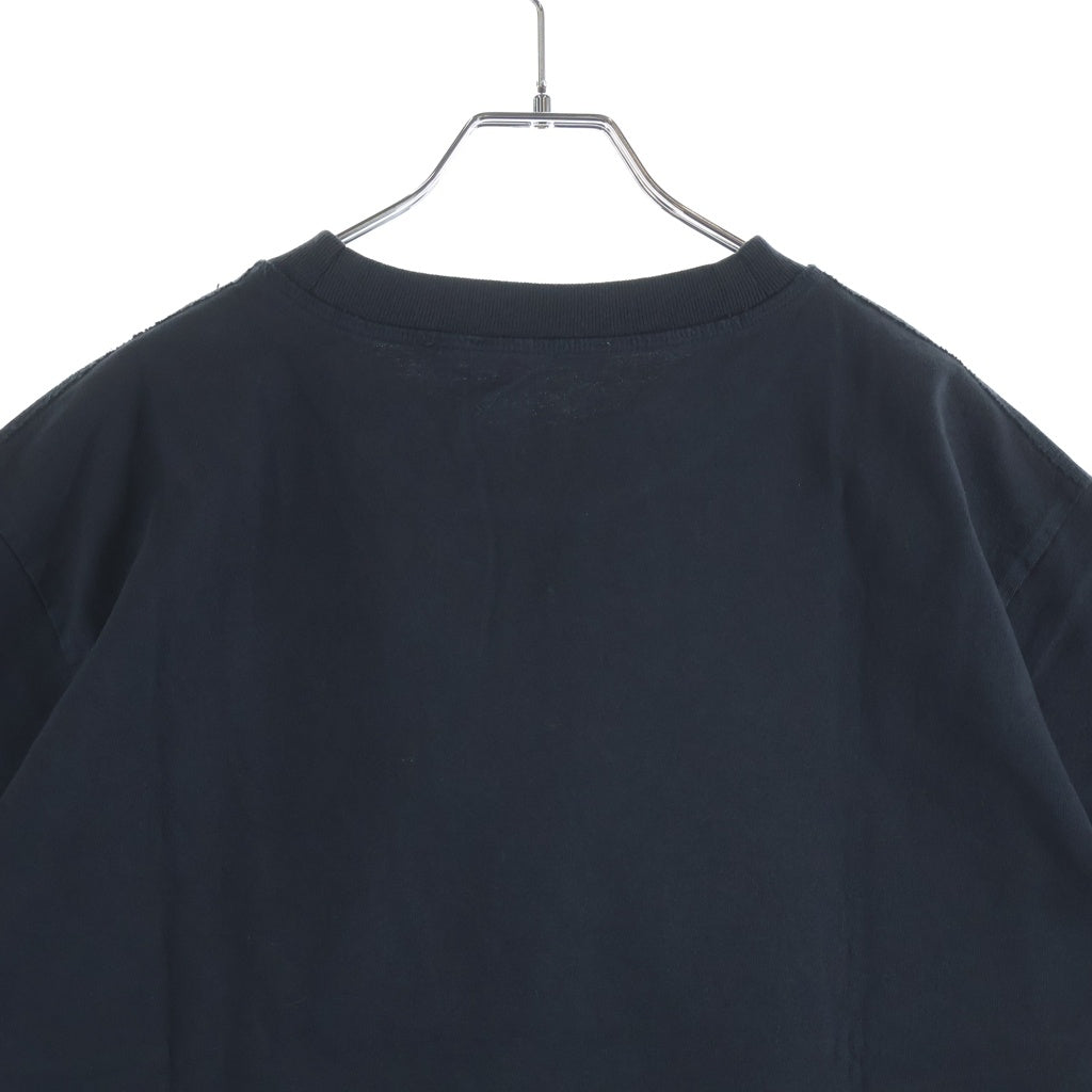 Acne Studios(アクネ ストゥディオズ) SHORT SLEEVE T-SHIRT ロゴプリント レギュラーフィット ショートスリーブ クルーネック半袖Tシャツカットソー ブラック AL0135 FN-WN-TSHI000196 レディース