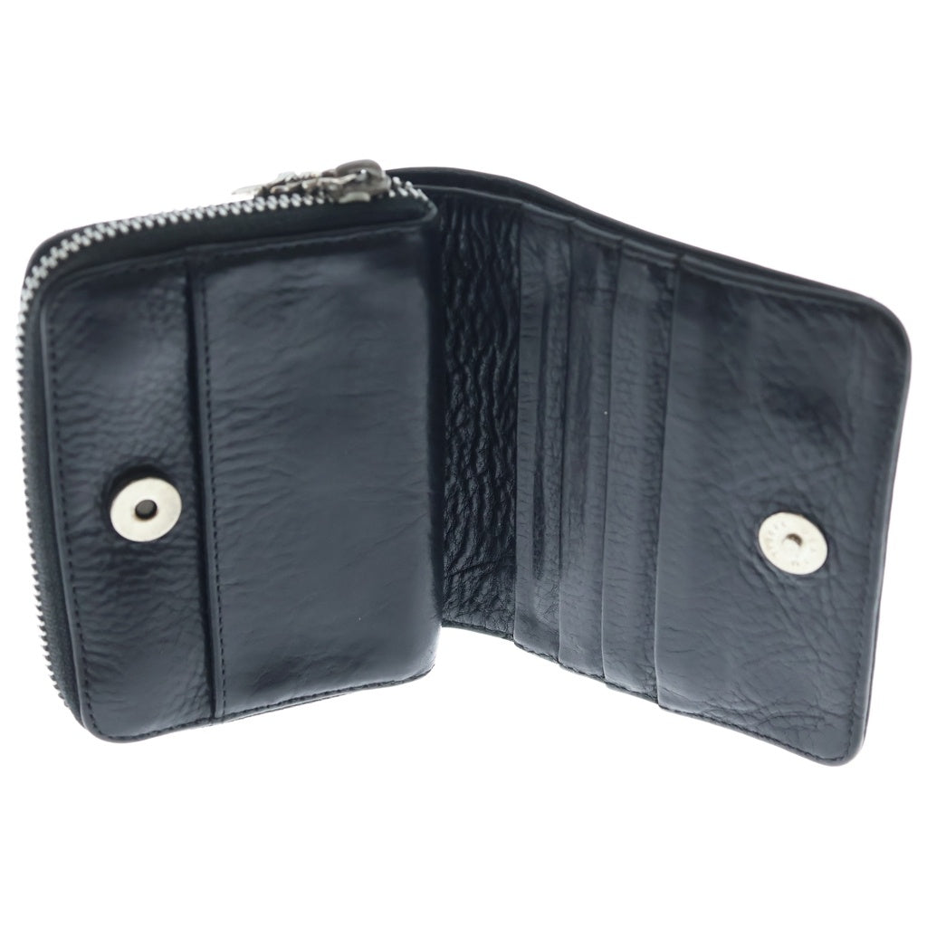 CHROME HEARTS(クロムハーツ) SQ ZIP BILL スクエアジップビル レザーウォレット 財布 ブラック