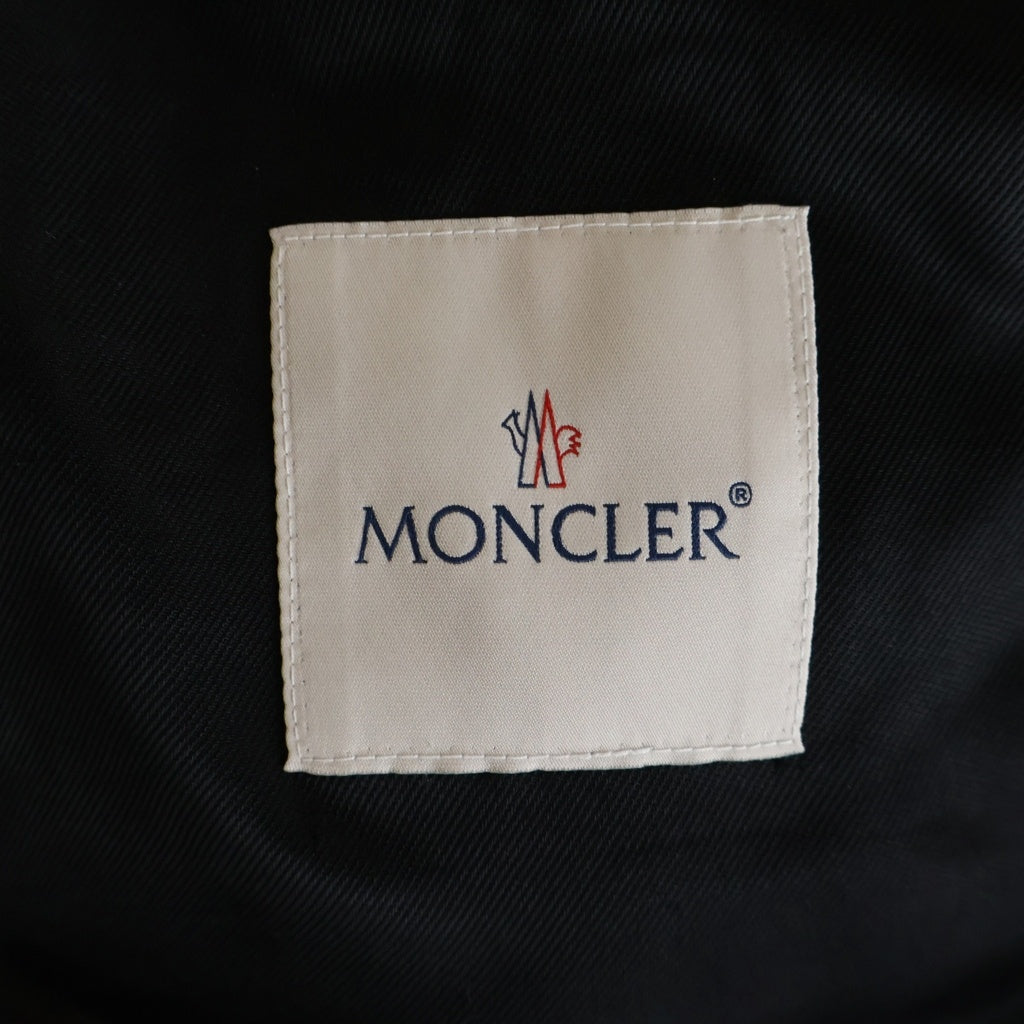 MONCLER GENIUS(モンクレール ジーニアス) 21AW ×LEWIS LEATHERS DWAYNE CYCLONE ルイスレザー サイクロン ホースハイド ダブルライダース レザージャケット ブラック G209U1A00022