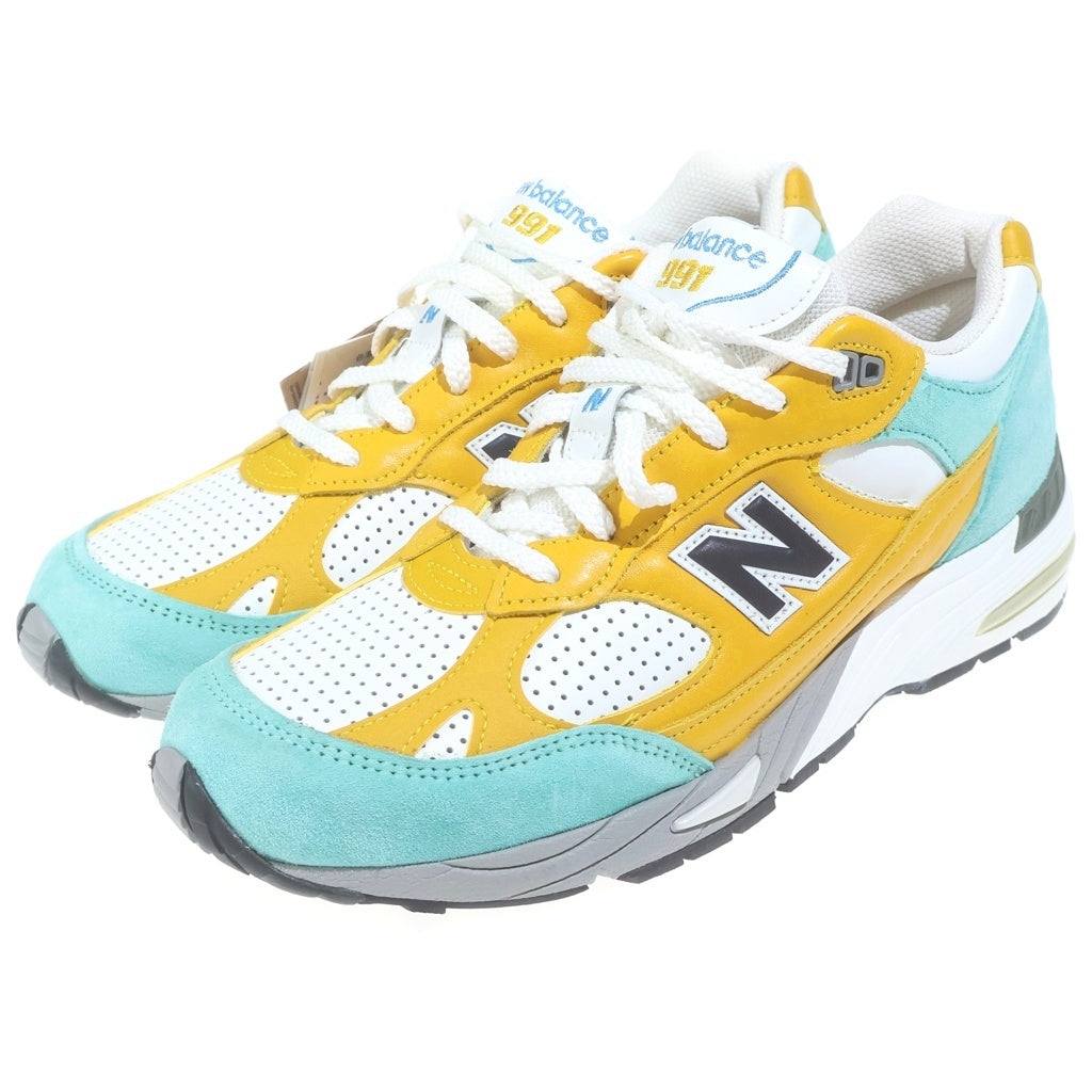 New Balance(ニューバランス) ×SNS M991SNS Secret シークレット スエード レザー ローカットスニーカー イエロー/ブルー US9/27cm