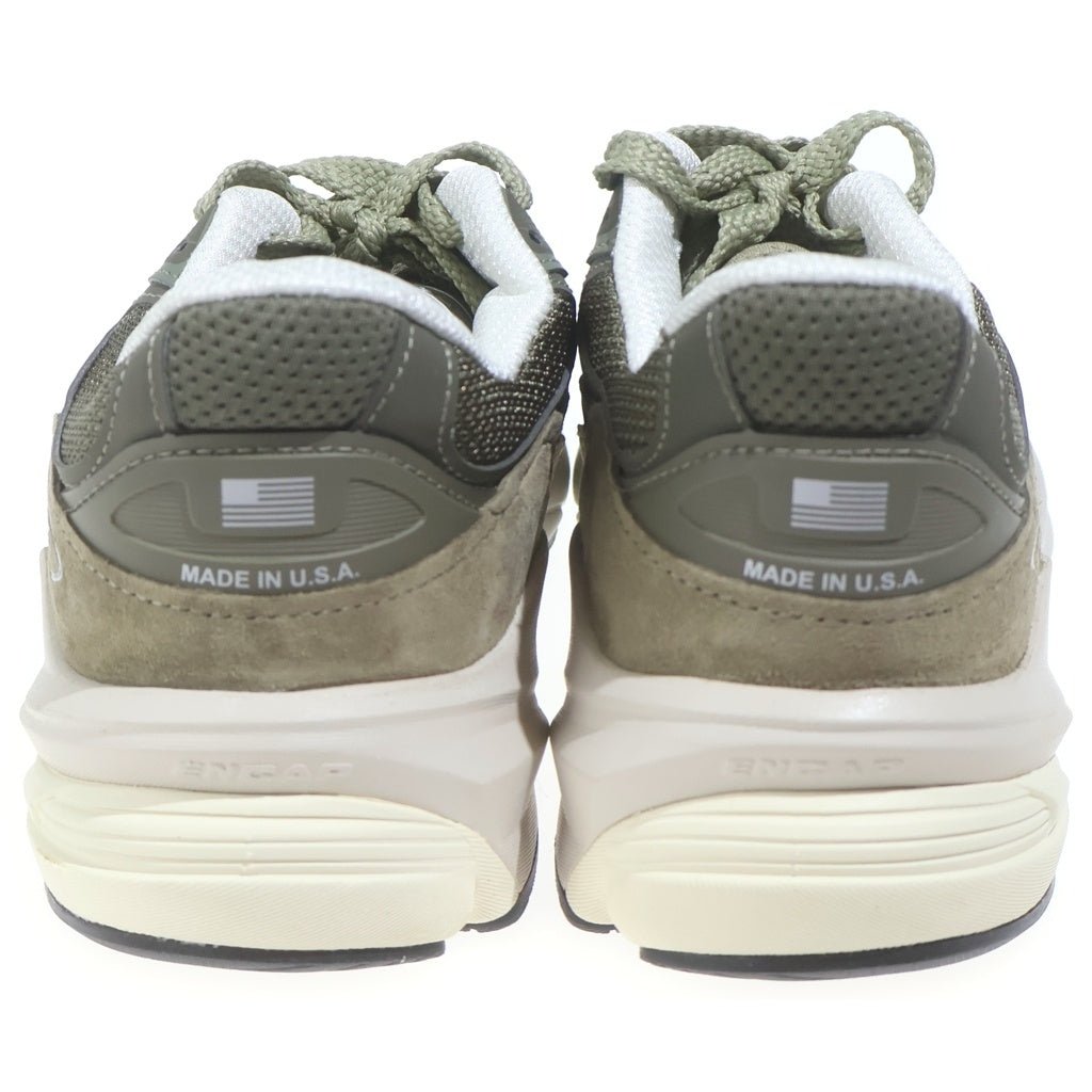 New Balance(ニューバランス) U990TB6 USA製 スエード メッシュ ローカットスニーカー カーキ US9/27cm