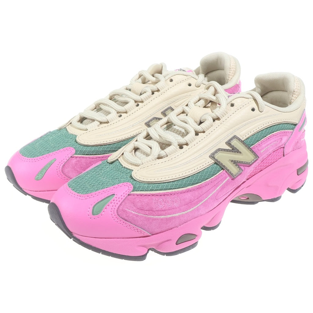 New Balance(ニューバランス) M1000MC スエード メッシュ ローカットスニーカー ピンク/ベージュ US9/27cm
