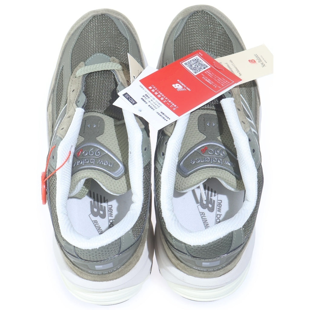 New Balance(ニューバランス) U990TB6 USA製 スエード メッシュ ローカットスニーカー カーキ US9.5/27.5cm