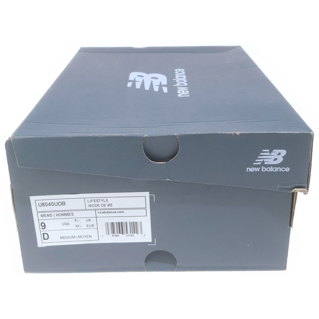 New Balance(ニューバランス) U8040UOB スウェードレザーローカットスニーカー ブラック US9/27cm