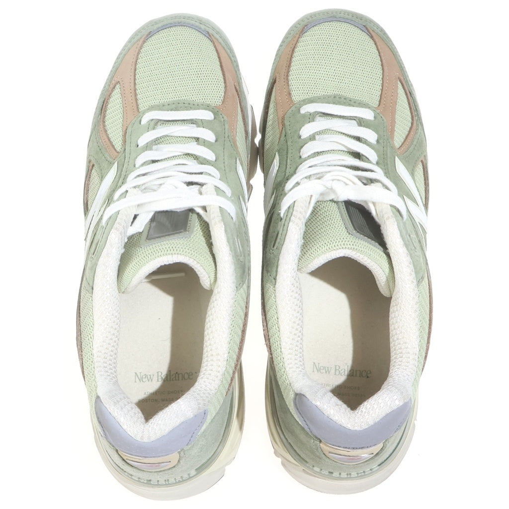 New Balance(ニューバランス) U990GT4 USA製 スエード メッシュ ローカットスニーカー グリーン US9.5/27.5cm