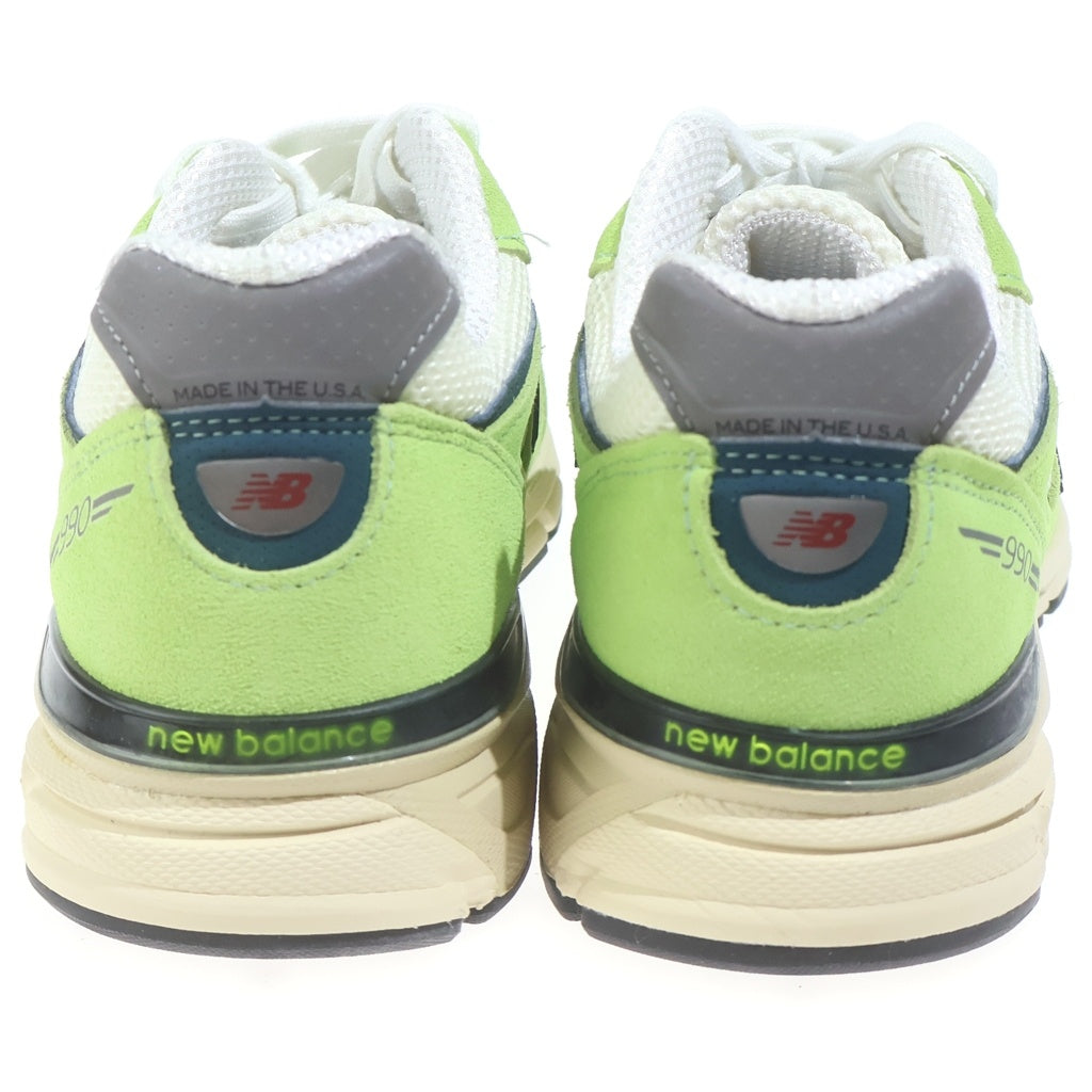New Balance(ニューバランス) U990NB4 USA製 スエードメッシュ ローカットスニーカー グリーン US9/27cm