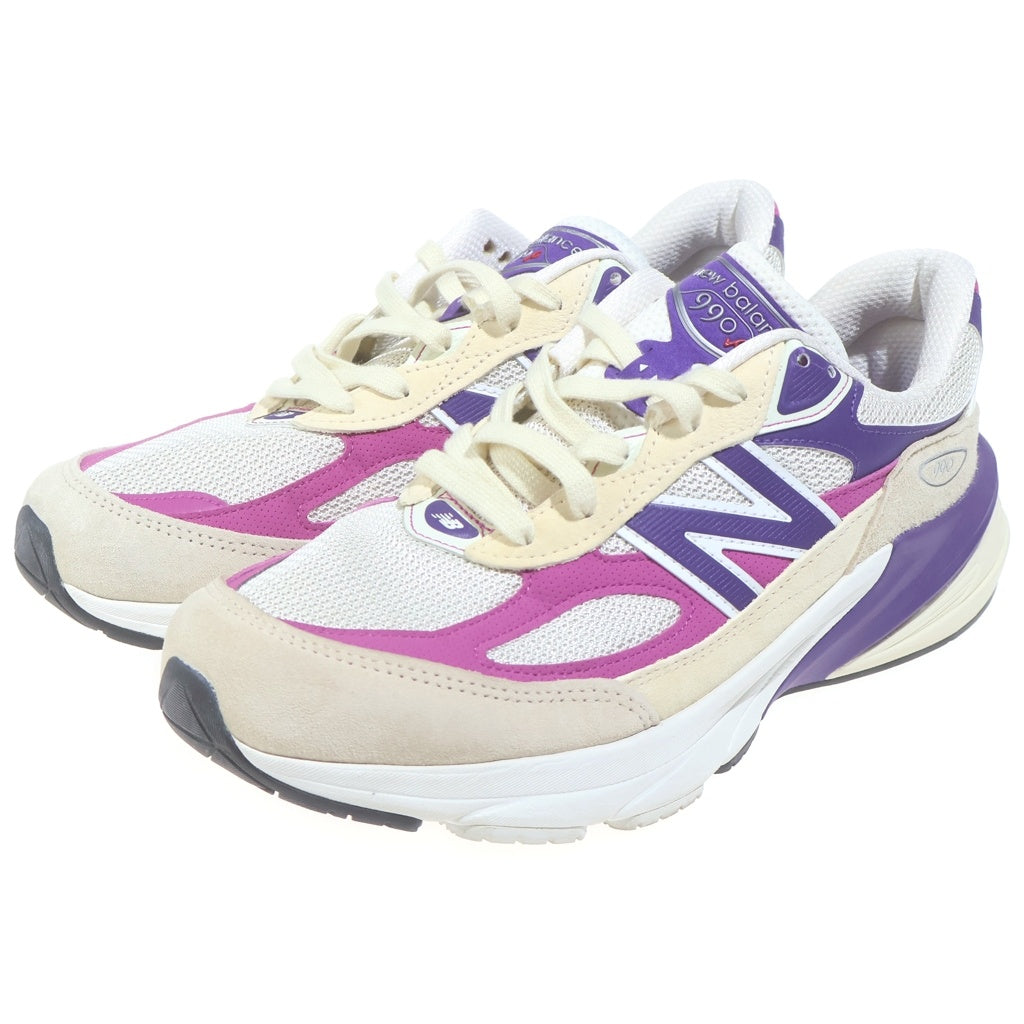 New Balance(ニューバランス) U990TD6 USA製 スエードメッシュ ローカットスニーカー パープル/ホワイト US9.5/27.5cm