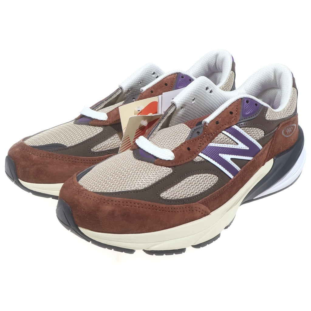 New Balance(ニューバランス) U990OP6 USA製 スエードメッシュ ローカットスニーカー ブラウン/パープル US9.5/27.5cm
