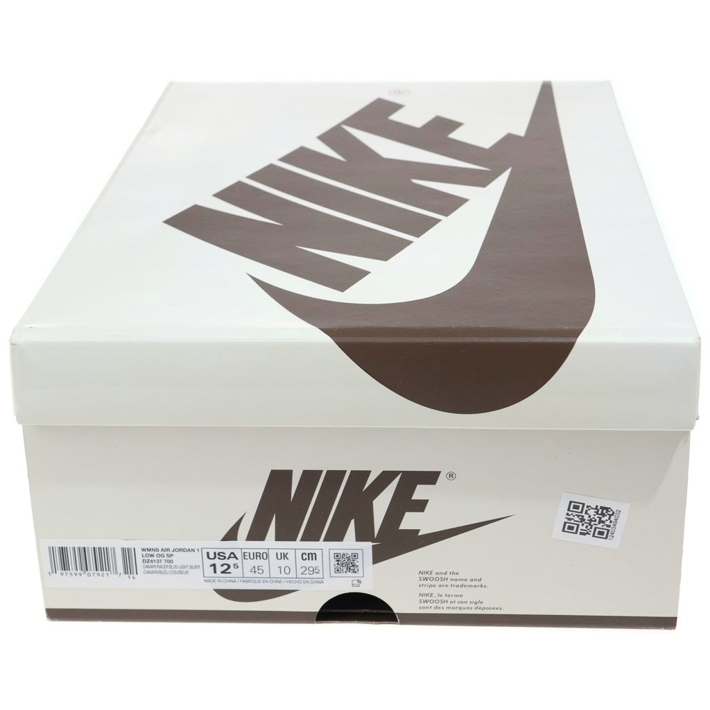 NIKE(ナイキ) ×TRAVIS SCOTT WMNS AIR JORDAN 1 RETRO OG Canary トラヴィススコット ウィメンズ エアジョーダン1 カナリー ローカットスニーカー US12.5/29.5cm DZ4137-700