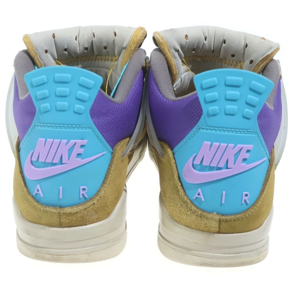 NIKE(ナイキ) ×UNION AIR JORDAN 4 SP DESERT MOSS ユニオン エアジョーダン4 デザートモス ローカットスニーカー カーキ/パープル US11/29cm DJ5718-300