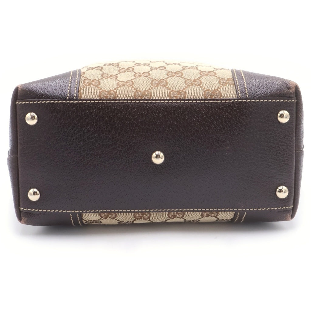 GUCCI(グッチ) PRINCY LINE GGキャンバス プリンシー シェリーライン レザー トートバッグ ベージュ 181779 レディース