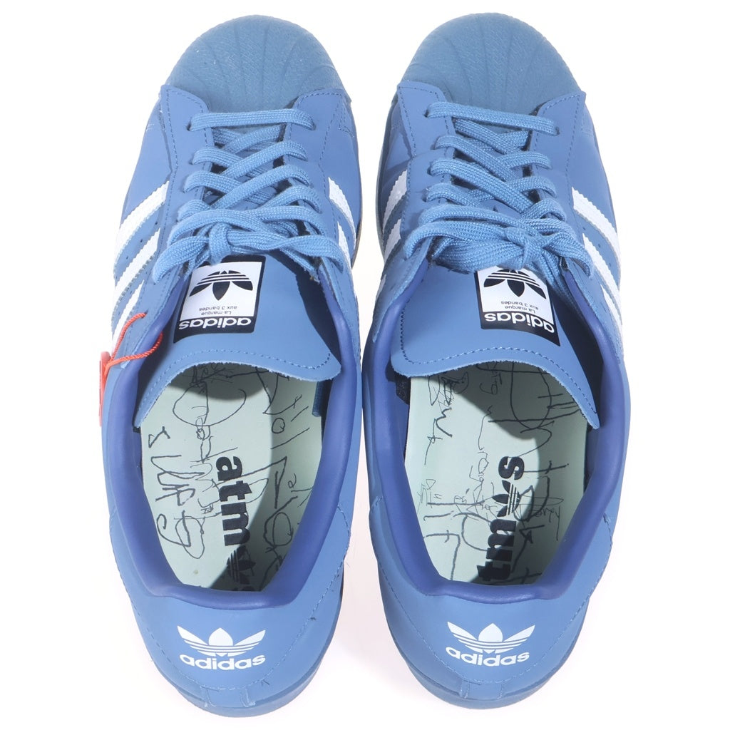 adidas(アディダス) ×DAIKI TSUNETA ×ATMOS SUPERSTER 常田大希 アトモス スーパースター ローカットスニーカー ブルー US10.5/28.5cm H06346
