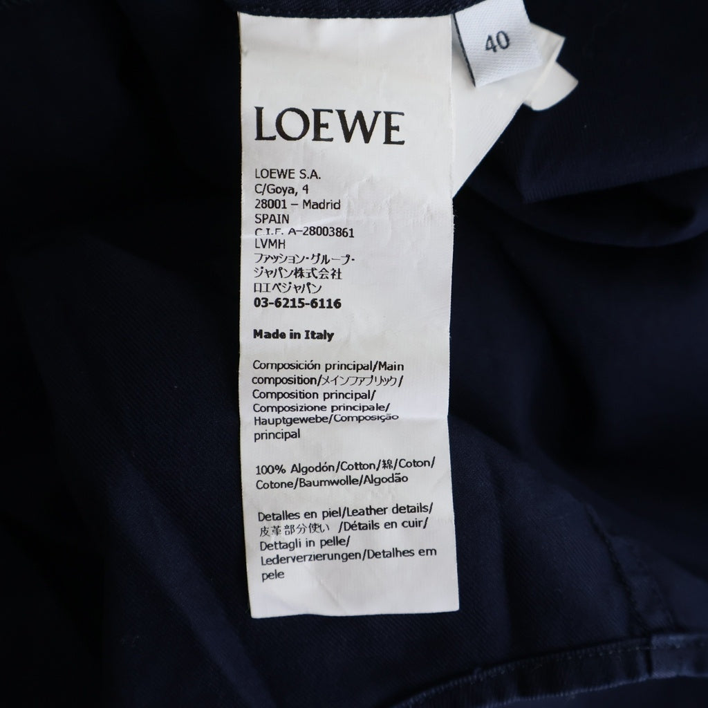 LOEWE(ロエベ) 23AW PUZZLE SHIRT パズル コットンツイル 長袖シャツ