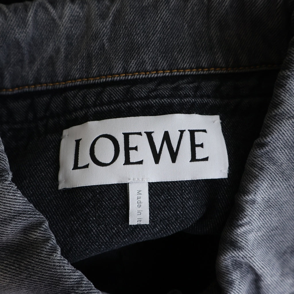 LOEWE(ロエベ) 22AW FADED DENIM JACKET コットン フェードデニムジャケット グレー H526Y50X08