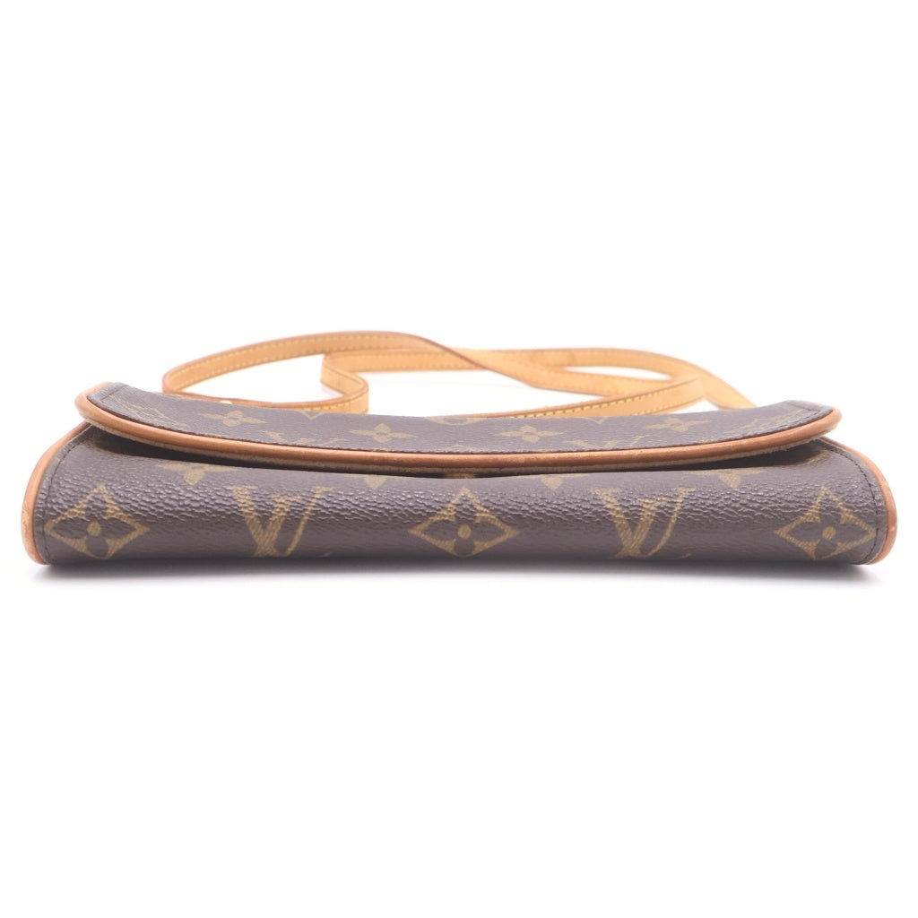 LOUIS VUITTON(ルイヴィトン) モノグラム ポシェット ツインPM ショルダーバッグ PVCレザー ブラウン M51854 CA0021 レディース