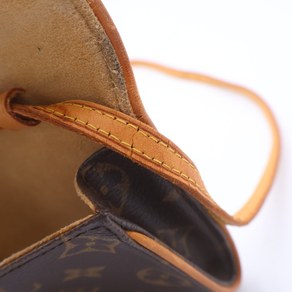 LOUIS VUITTON(ルイヴィトン) モノグラム ポシェット ツインPM ショルダーバッグ PVCレザー ブラウン M51854 CA0021 レディース