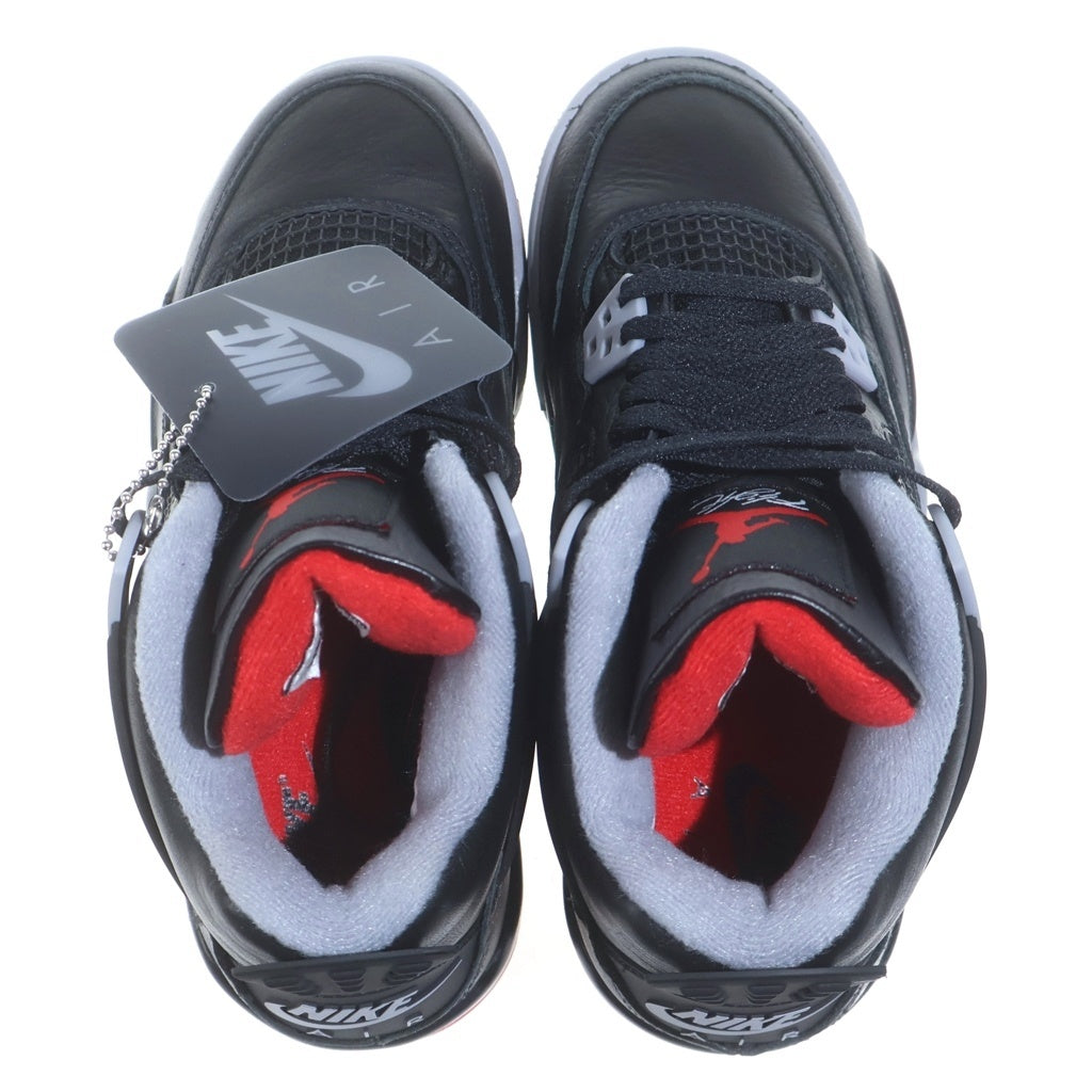 NIKE(ナイキ) AIR JORDAN 4 RETRO GS BRED REIMAGINED エアジョーダン4 レトロ ブレッド リイマジンド ハイカットスニーカー レディース ブラック US4Y/23cm FQ8213-006
