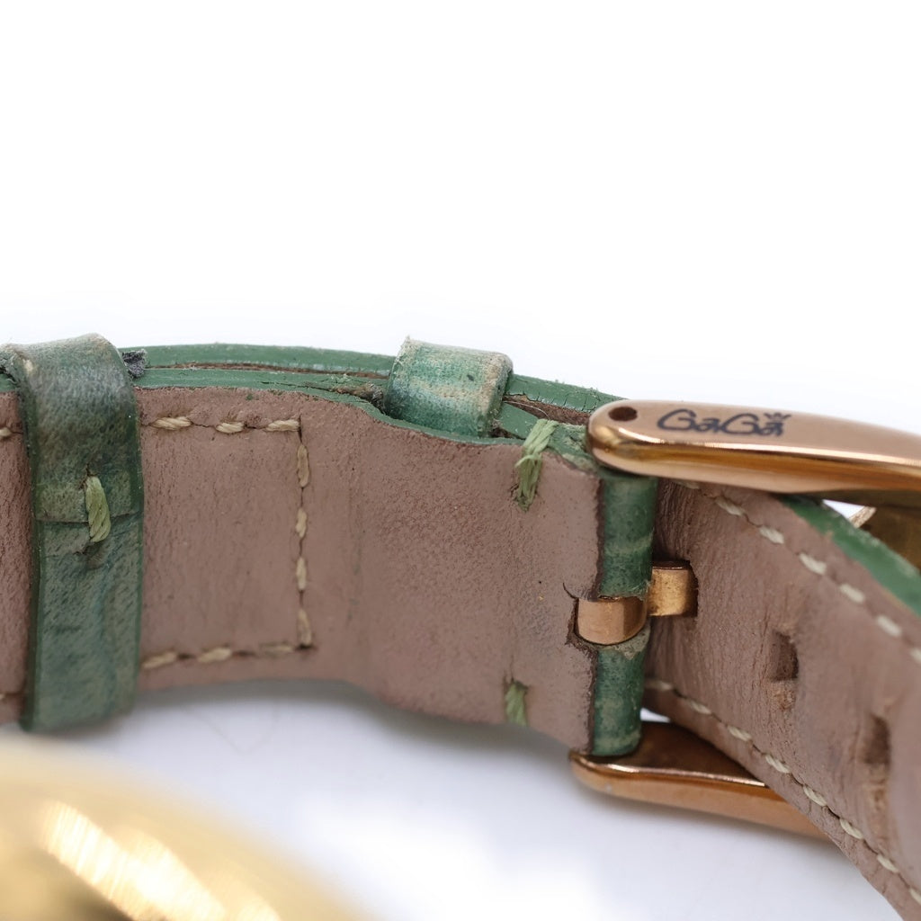 GaGa MILANO(ガガミラノ) MANUALE 48MM マヌアーレ 手巻き機械式 レザーベルト アナログウォッチ 腕時計 グリーン gaga-5011-04s