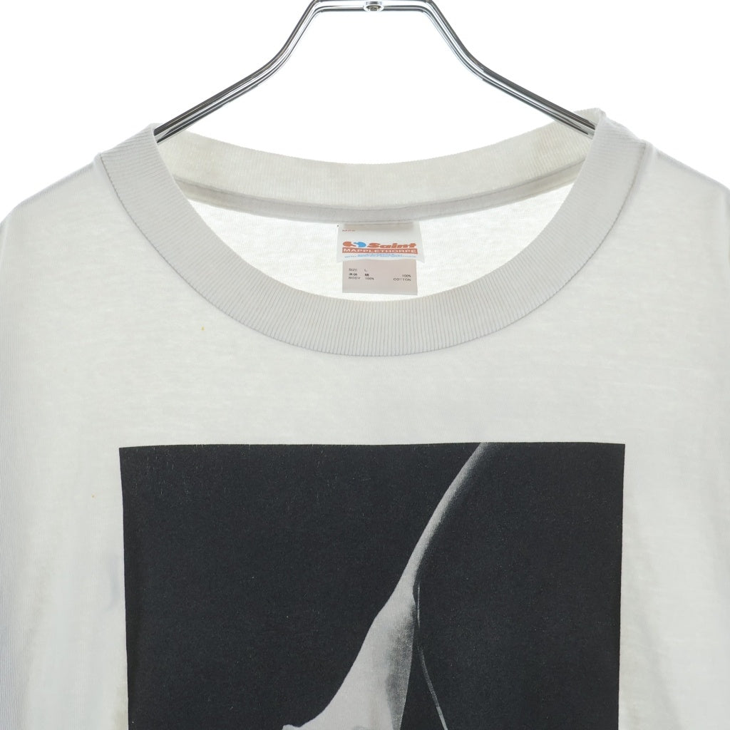 SAINT MICHAEL(セントマイケル) 25SS CALLA LILY ロバートメイプルソープ フォトプリント半袖Tシャツ ホワイト