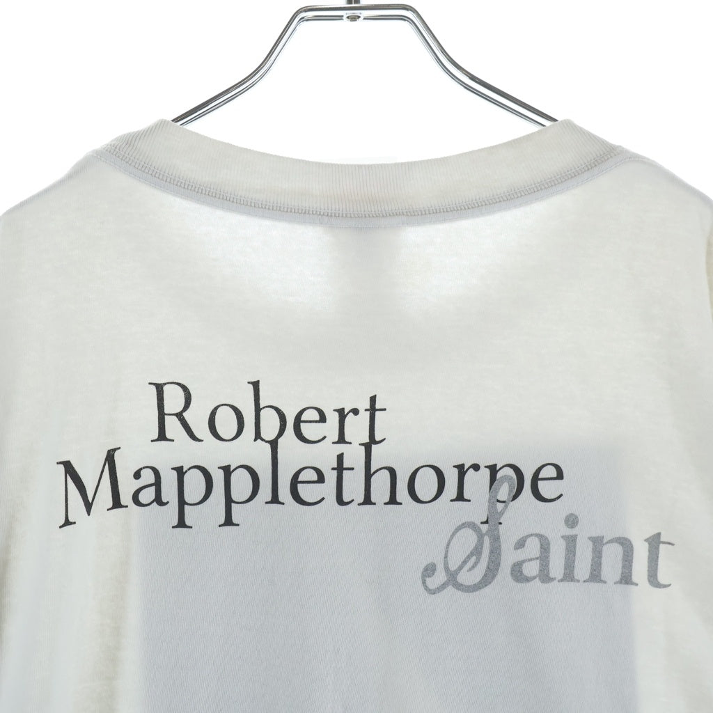 SAINT MICHAEL(セントマイケル) 25SS CALLA LILY ロバートメイプルソープ フォトプリント半袖Tシャツ ホワイト
