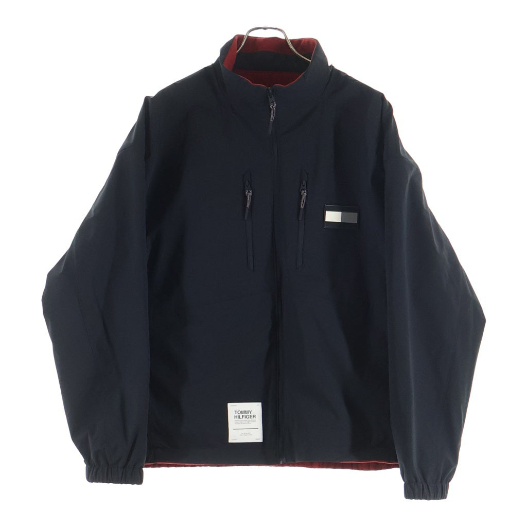 TOMMY HILFIGER(トミーヒルフィガー) リバーシブル フリース ポリエステル ジャケット ブラック/レッド