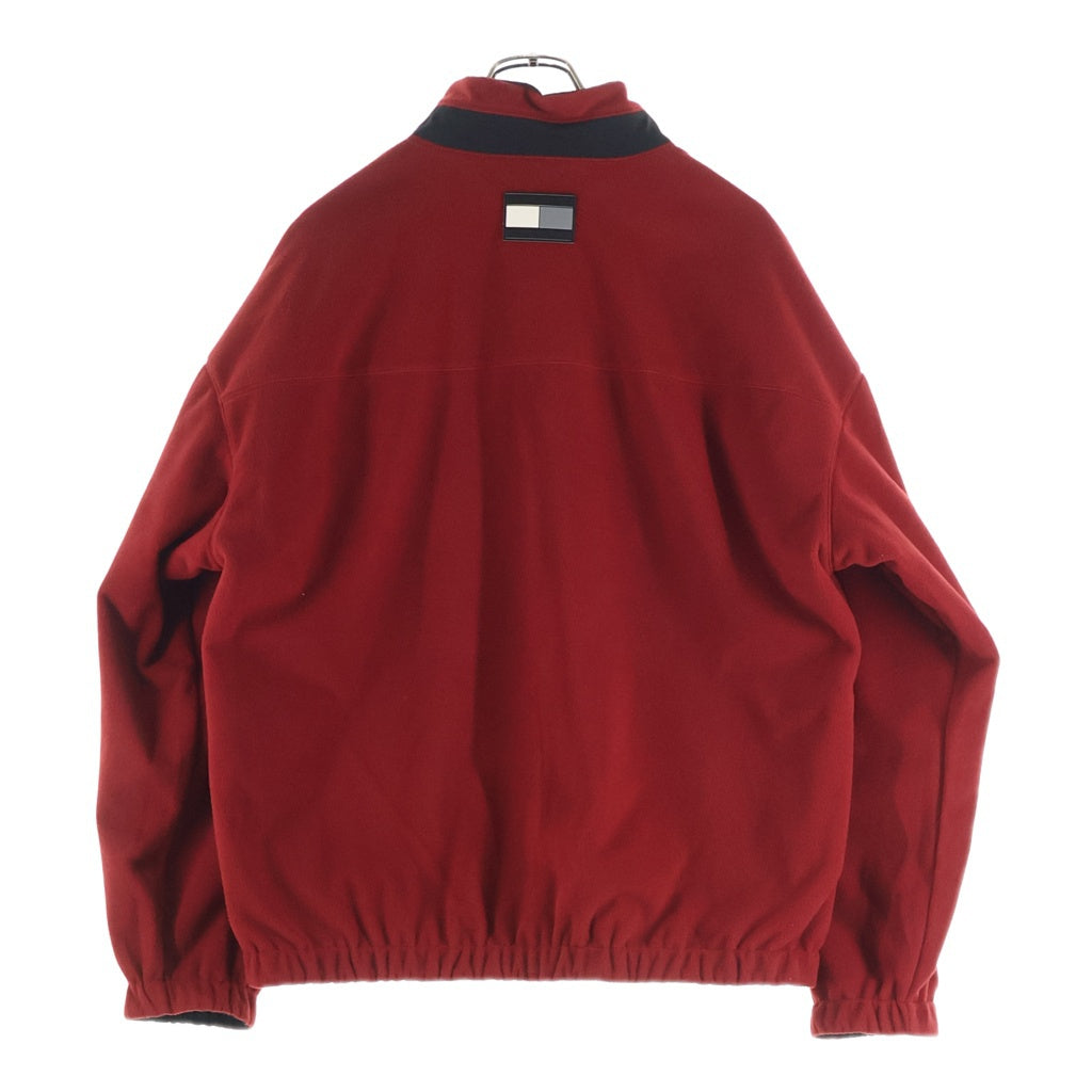 TOMMY HILFIGER(トミーヒルフィガー) リバーシブル フリース ポリエステル ジャケット ブラック/レッド