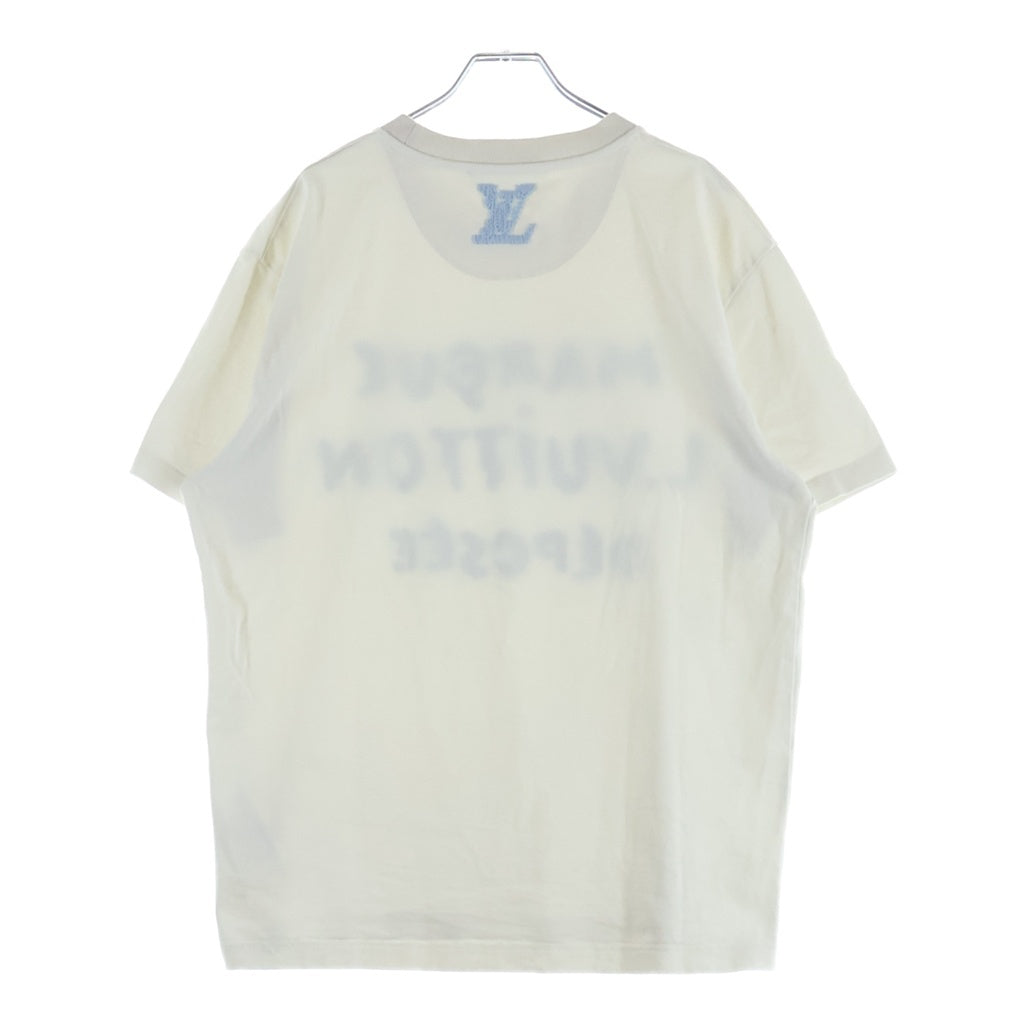 LOUIS VUITTON(ルイヴィトン) 26SS フロントロゴ刺繍クルーネック半袖Tシャツ ホワイト
