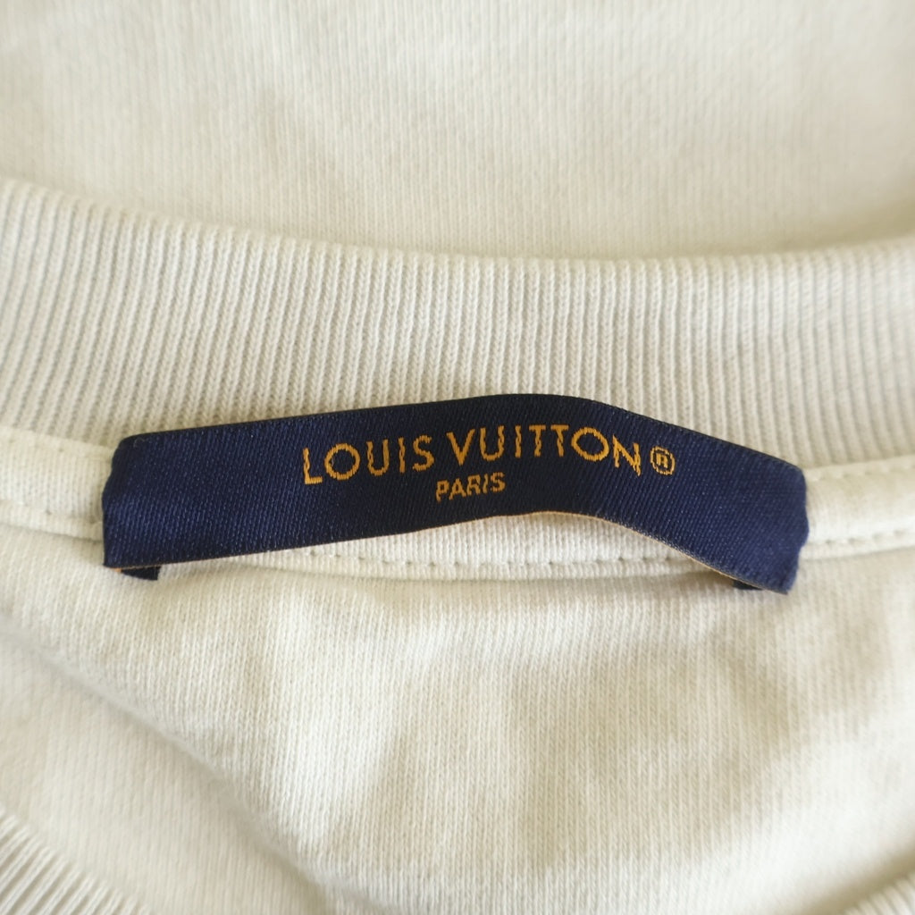 LOUIS VUITTON(ルイヴィトン) 26SS フロントロゴ刺繍クルーネック半袖Tシャツ ホワイト