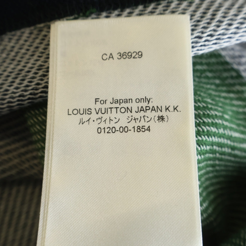 LOUIS VUITTON(ルイヴィトン) 26SS ボーダー 半袖ポロシャツ グリーン/ネイビー