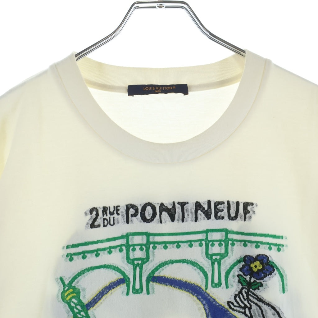 LOUIS VUITTON(ルイヴィトン) 24SS インターシャグラフィックコットンTシャツ ホワイト