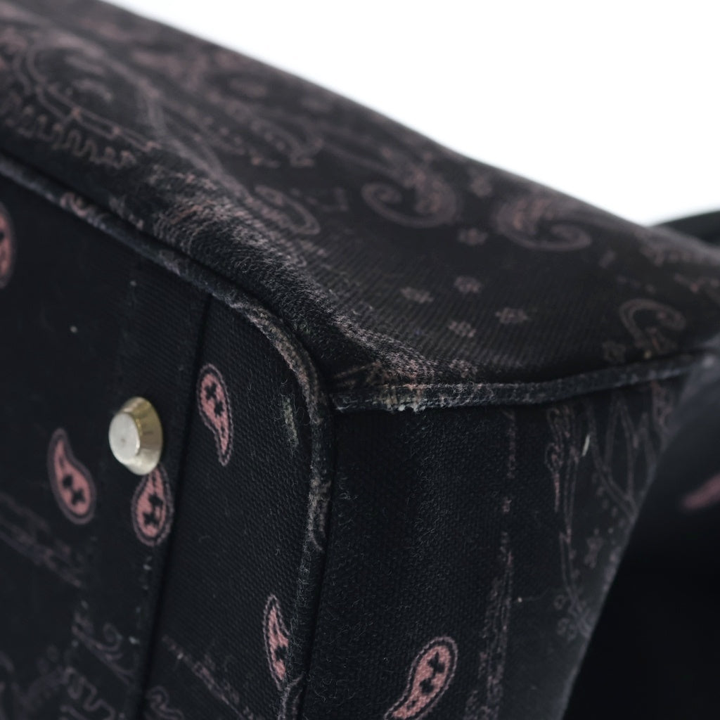 THE WORLD IS YOURS(ザ ワールド イズ ユアーズ) PAISLEY TRAVEL BAG 40 ペイズリートラベルバッグ トートバッグ ペイズリー柄 ブラック レディース