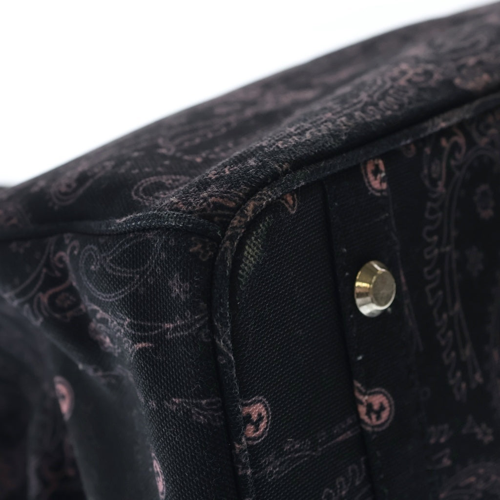 THE WORLD IS YOURS(ザ ワールド イズ ユアーズ) PAISLEY TRAVEL BAG 40 ペイズリートラベルバッグ トートバッグ ペイズリー柄 ブラック レディース