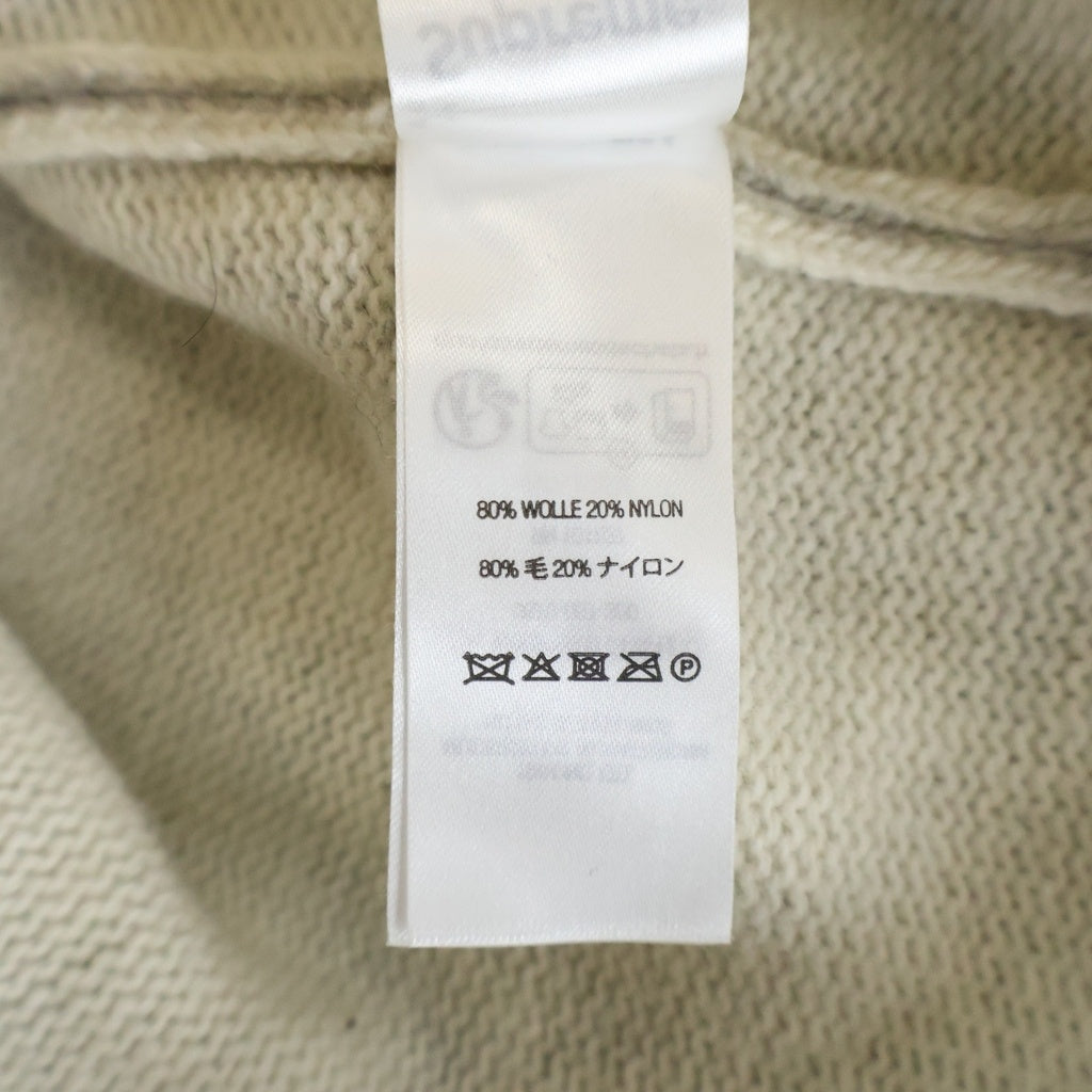SUPREME(シュプリーム) 23AW Blurred Logo Sweater ブラード ロゴ クルーネックニットセーター ブラック/ホワイト