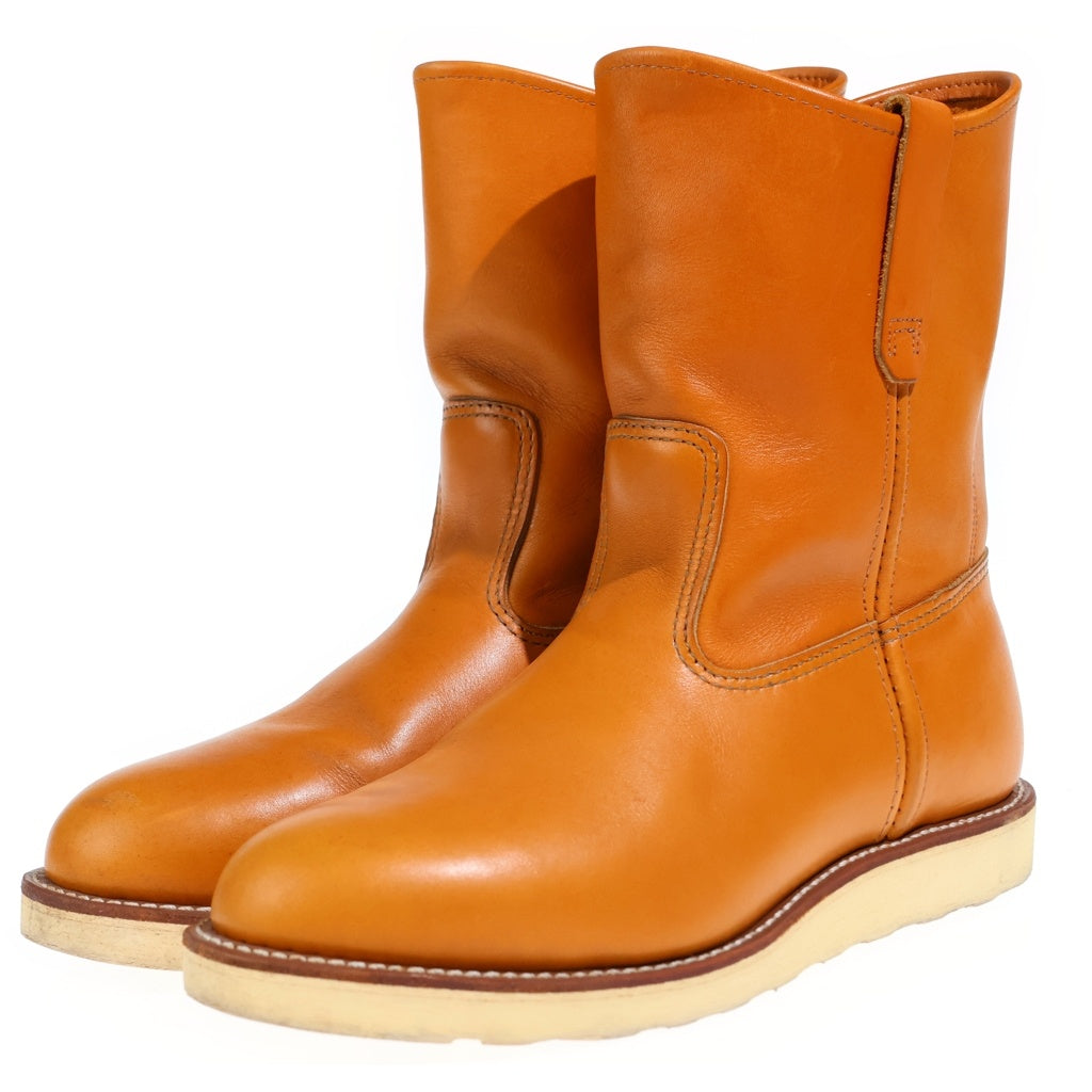 RED WING(レッド ウイング) 9866 PECOS BOOTS ペコスブーツ 復刻犬タグ ハイカットレザーブーツ ブラウン
