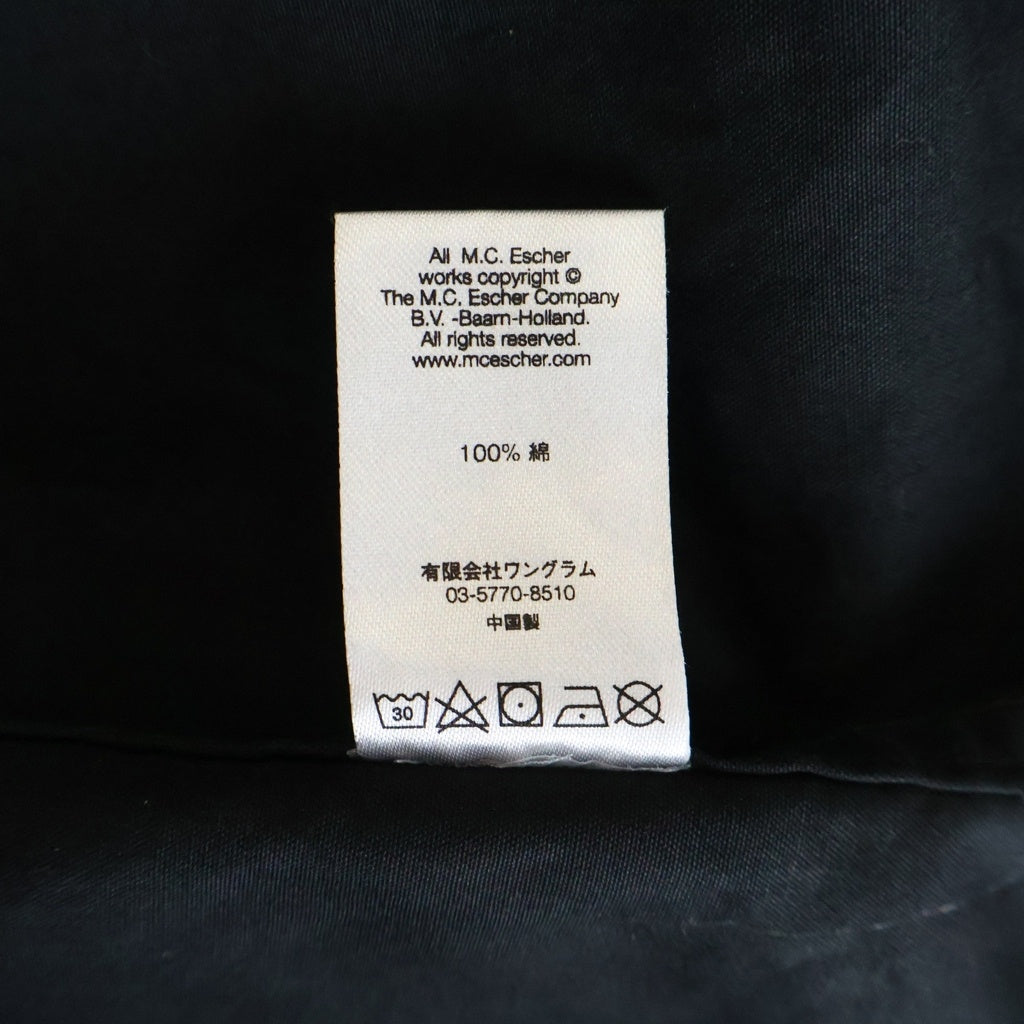 SUPREME(シュプリーム) 17SS×M.C.ESCHER Trench Coat マウリッツエッシャー 総柄プリント トレンチコート ブラック