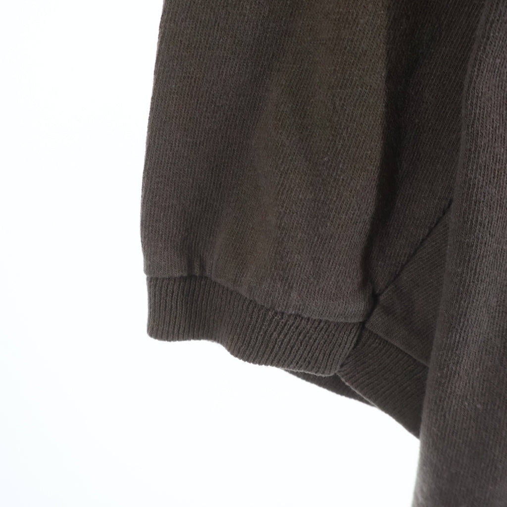 STUSSY(ステューシー) 80S VINTAGE KNOWLEDGE IS KING ヴィンテージ シャドーマン ノウレッジイズキング フーデッド長袖Tシャツ カットソー ブラウン