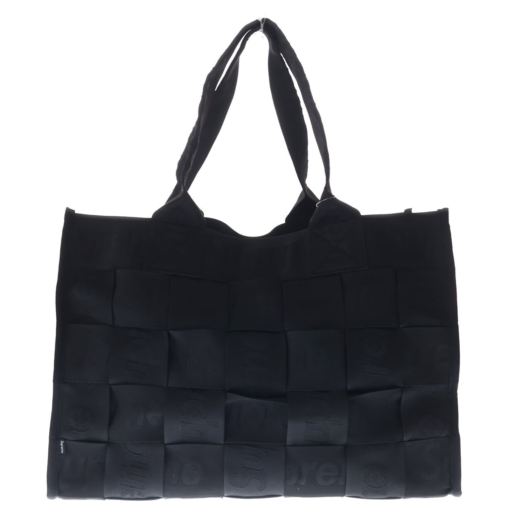 SUPREME(シュプリーム) 23SS Woven Large Tote ウーヴンラージトート トートバッグ ブラック