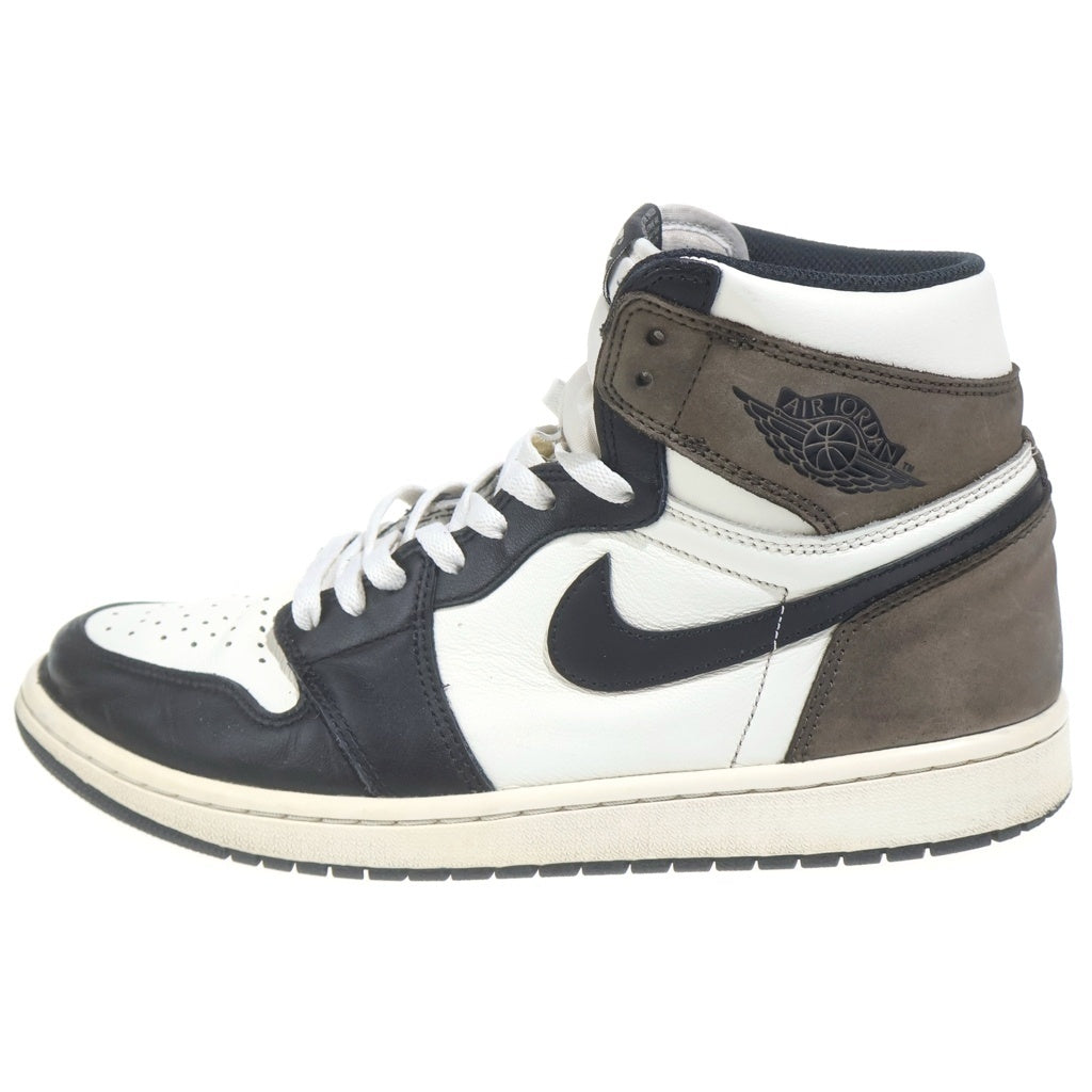NIKE(ナイキ) AIR JORDAN 1 HIGH OG エアジョーダン1 ダークモカ ハイカットスニーカー ブラウン/ブラック US10.5/28.5cm 555088-105