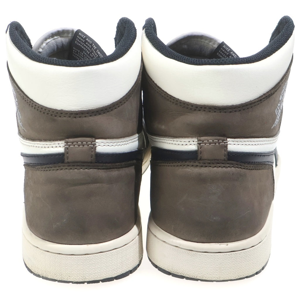 NIKE(ナイキ) AIR JORDAN 1 HIGH OG エアジョーダン1 ダークモカ ハイカットスニーカー ブラウン/ブラック US10.5/28.5cm 555088-105
