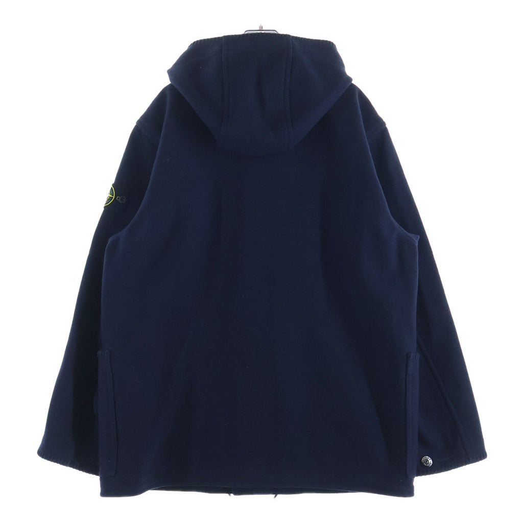 STONE ISLAND(ストーンアイランド) 23AW PANNO SPECIALE パンノ スペチアーレ コンパスロゴパッチ ウール ダッフルコート ネイビー 791542930